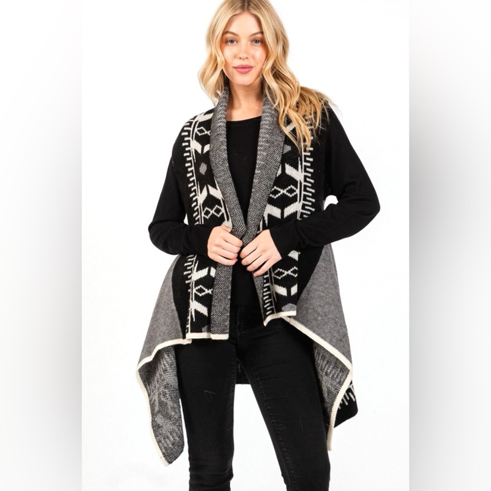 Aztec Pattern Winter Vest